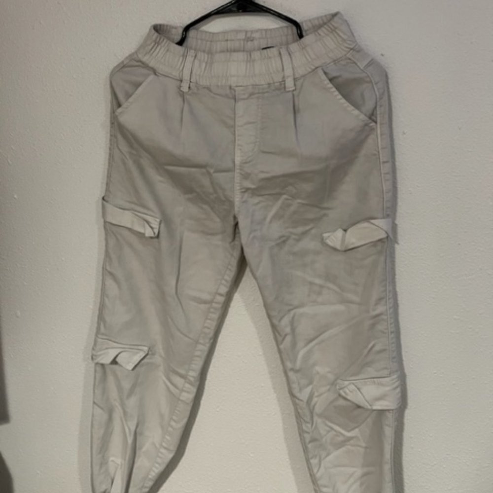 white cargo pants